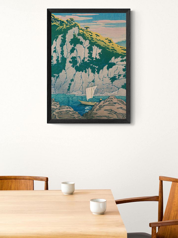 Horai rock in the Kiso River - Kawase Hasui product image (1)