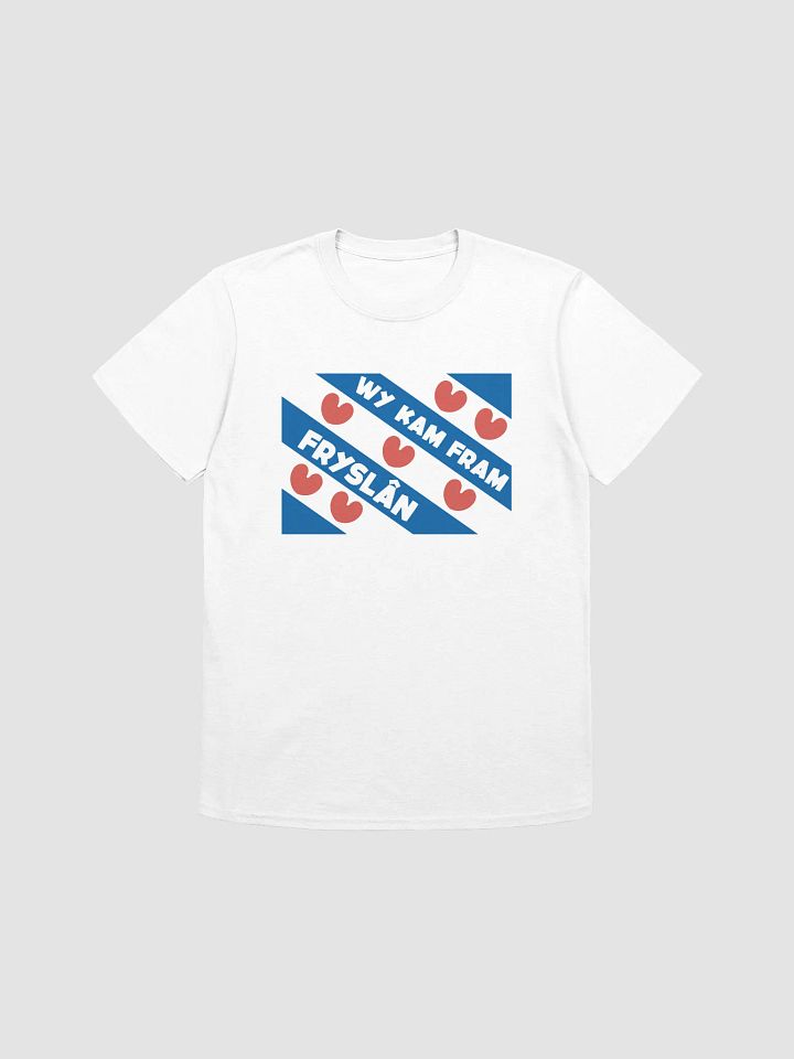 Wy kam fram Fryslân Flag - Shirt (white) product image (1)