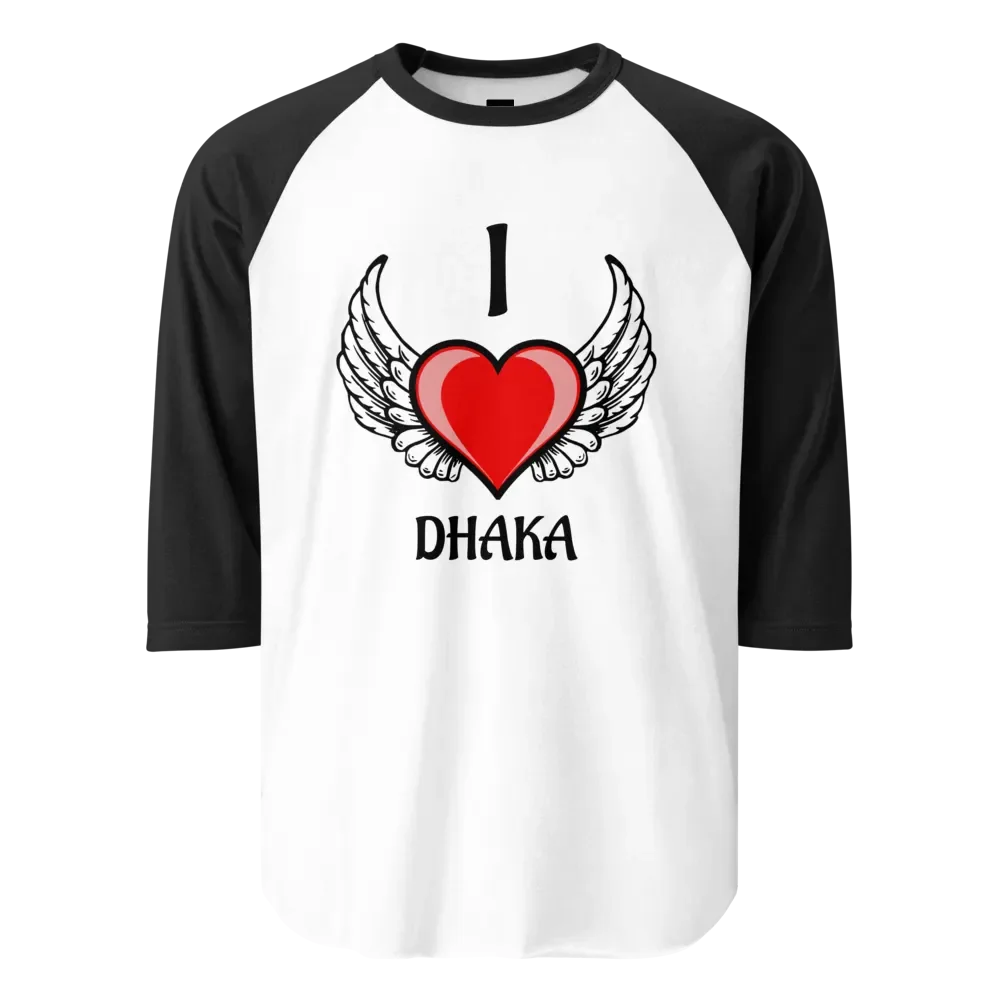 Dhaka Glossy Heart Raglan Tee product image (1)