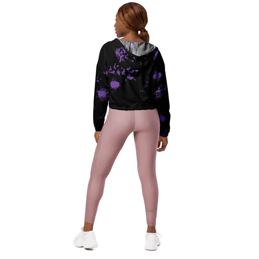 Bloody Midnight Spook Crop Hoodie Windbreaker product image (7)