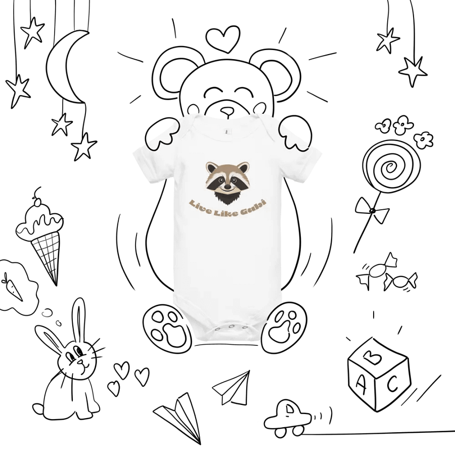 Happy Raccoon Baby Onesie product image (7)