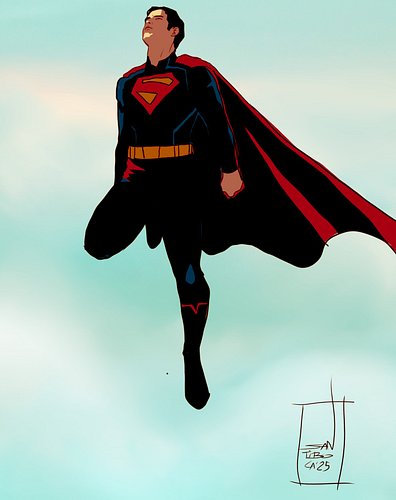 Es un pajaro, es un avión.... es... una ilustración. /It's a bird, it's a plane...it's... an illustration.
.
.
.
.
#süperman ...