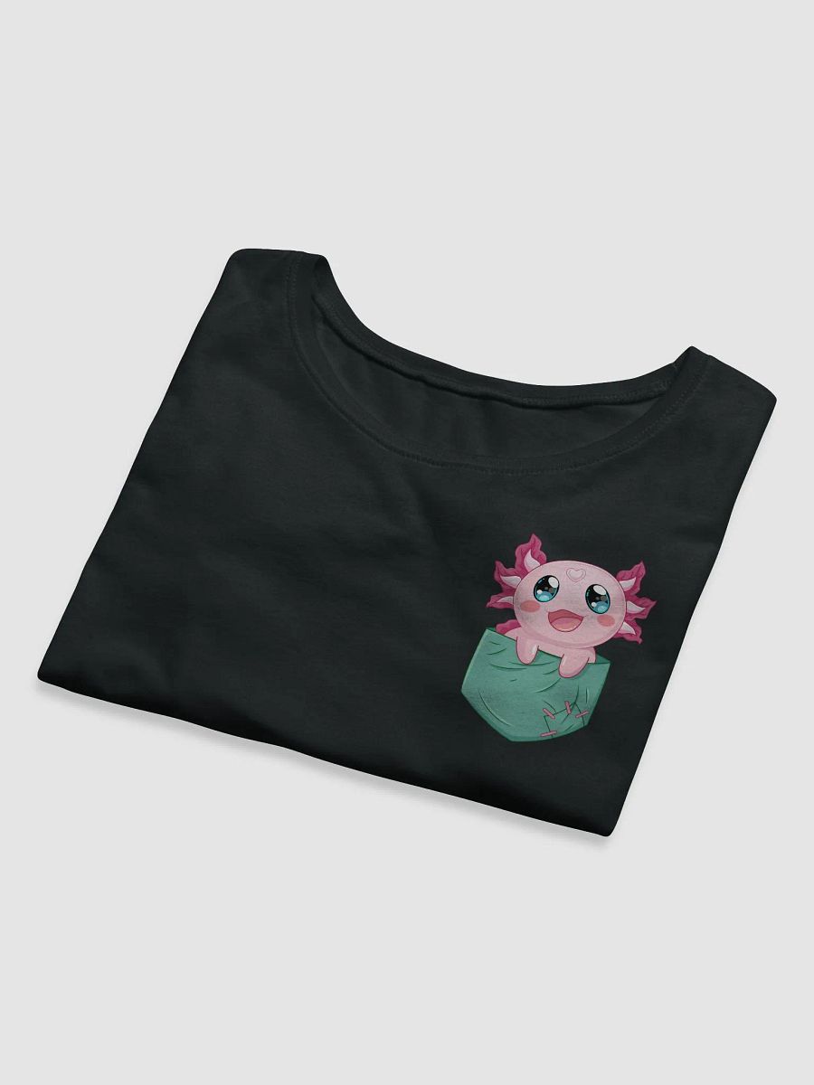 Pocket Protector Chitchat the Axolotl Salute Crop Tee product image (8)