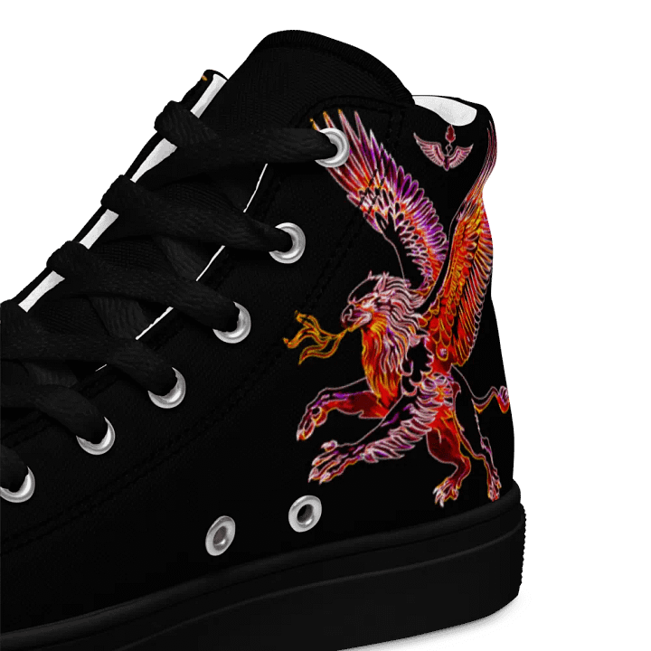 Gripen Flying red//Griffin/Men's High Top Canvas Shoes by Allcolor product image (1)