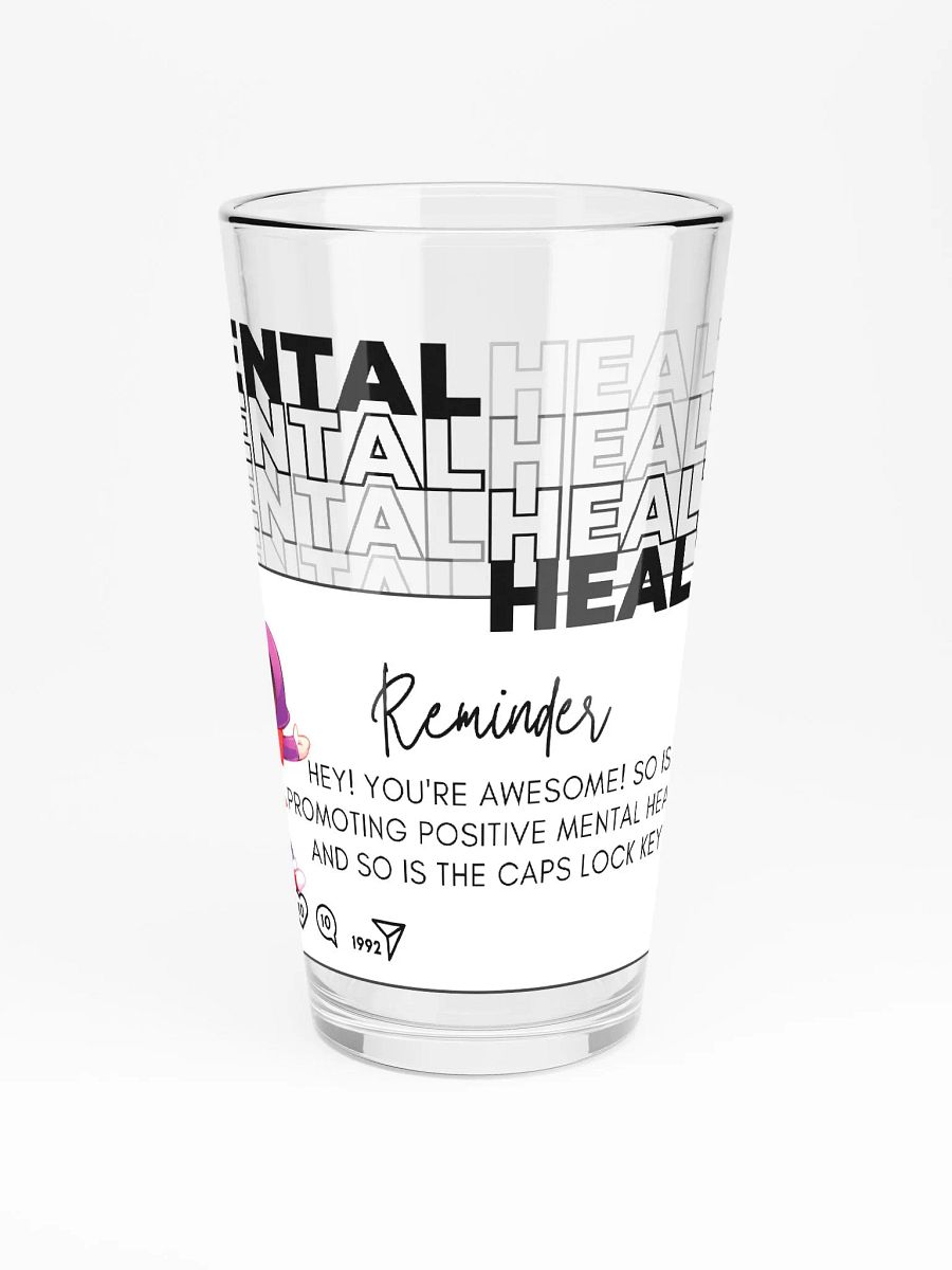 Mental Health Awareness Pint Glass product image (3)