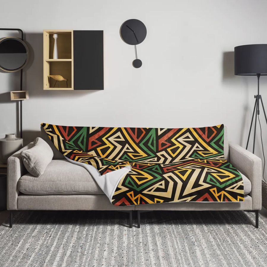 Striped Colorful Motif Throw Blanket product image (11)