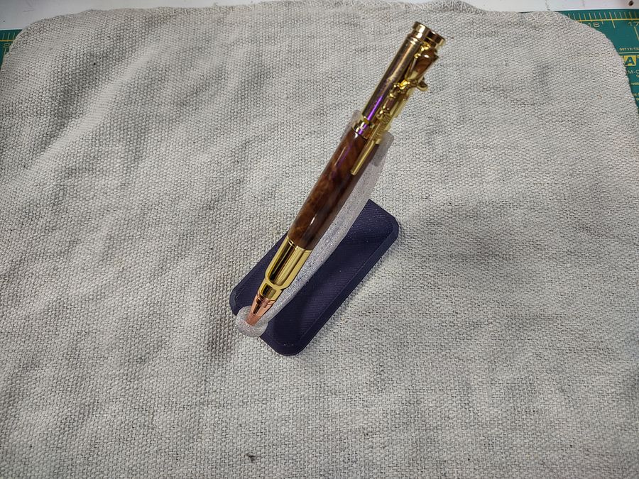 Golden Elegance Bolt Action Pen – Polished Mahogany & Gold Finish- RBBLTCAMO3 product image (3)