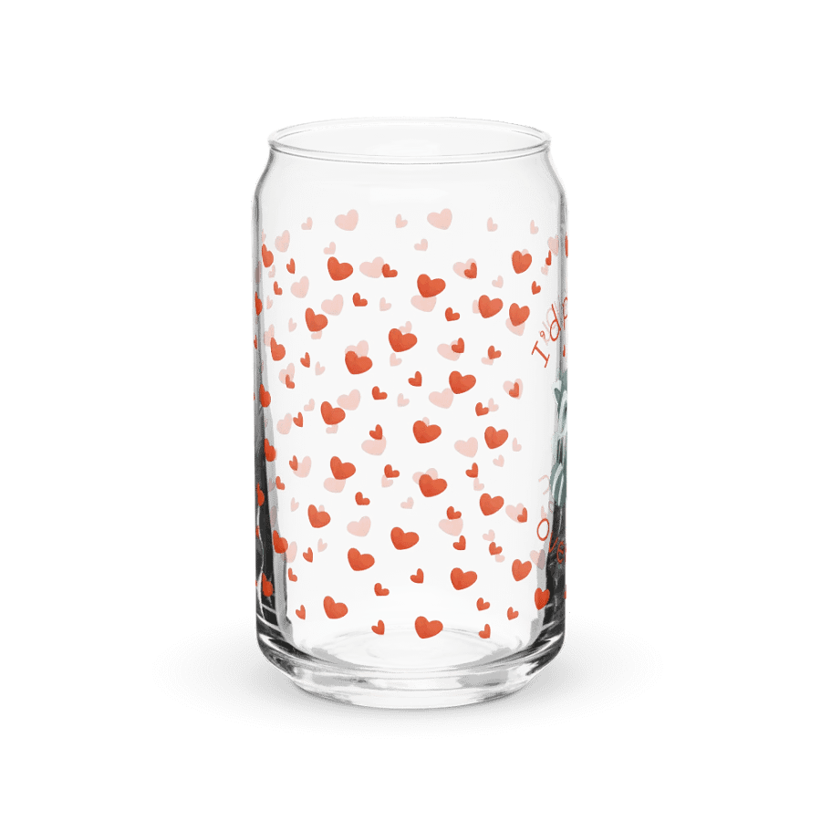 "I’d Pick You Over Trash" Glass Tumbler with Straw product image (8)