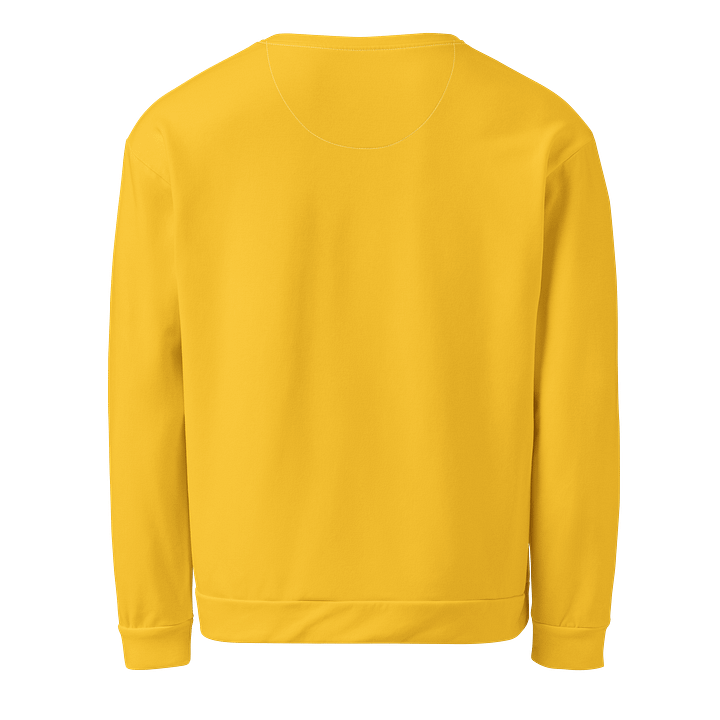 Mustard Yellow Solid Color Eco Friendly Unisex Sweatshirt product image (2)