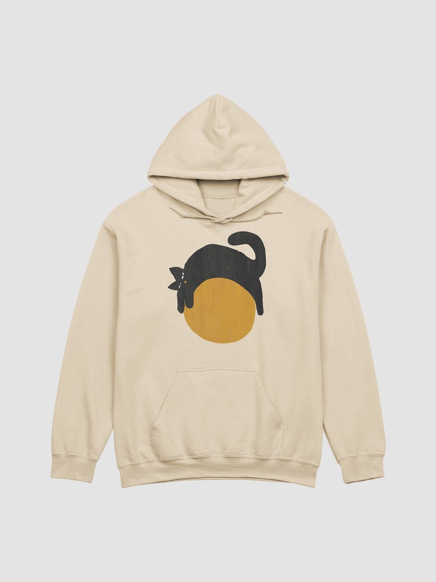 Lazy cat on a ball graphic hoodie product image (41)