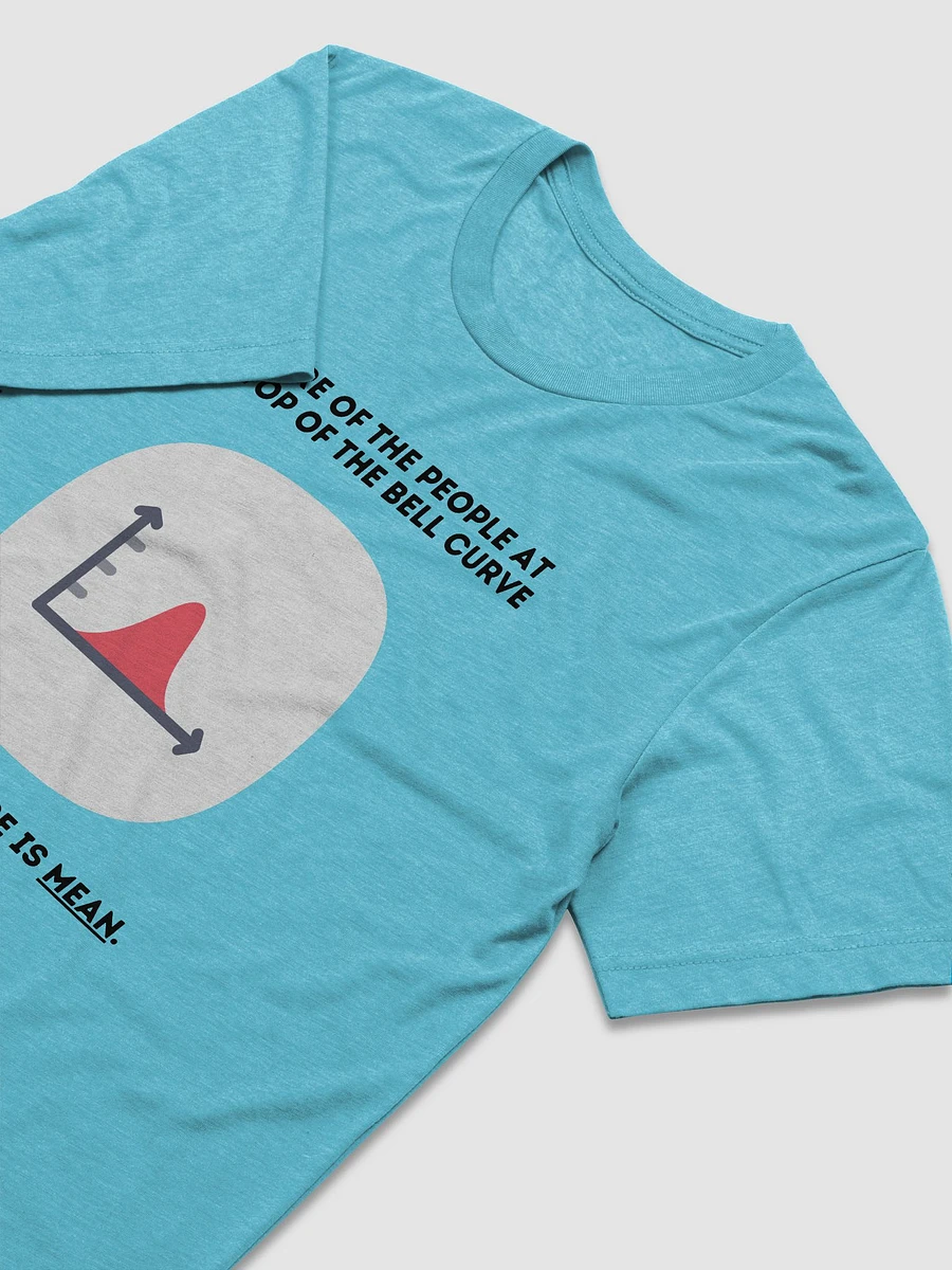 Beware of the people at the top of the bell curve (Triblend Short Sleeve) product image (19)