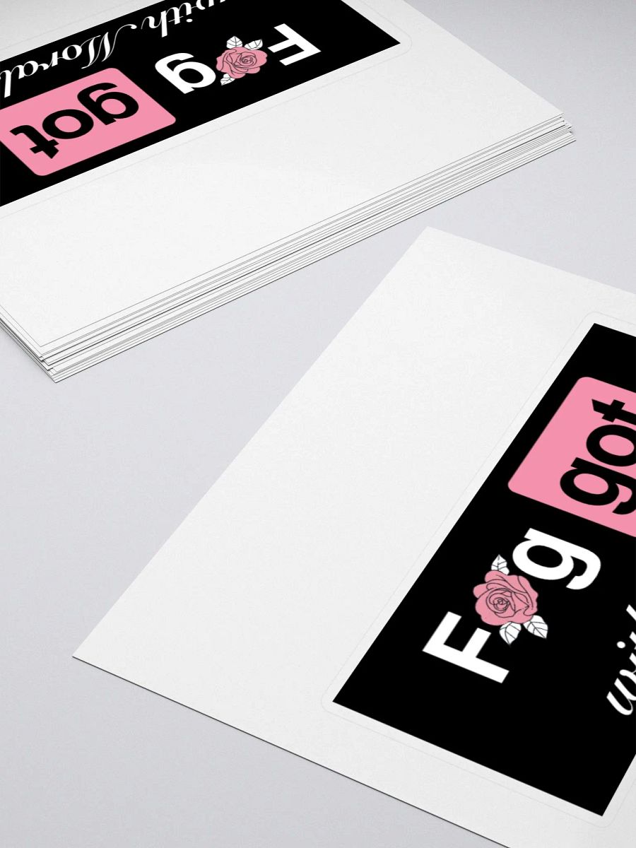 Faggot with Morals Sticker product image (10)