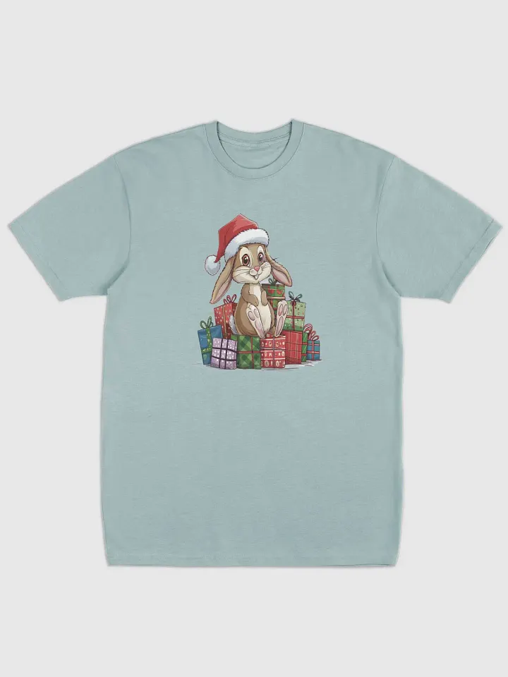 Santa Bunny Cotton Heritage Men's Premium Heavyweight Tee product image (1)
