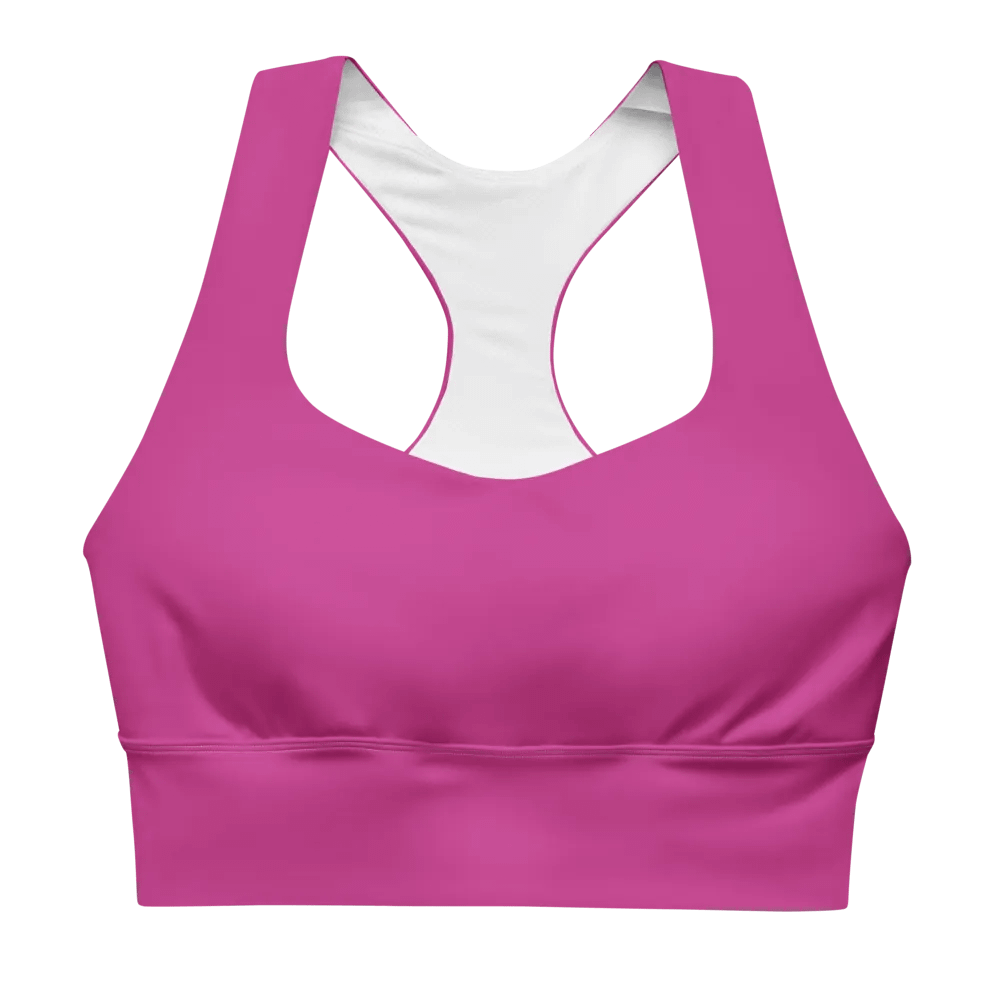 Recycled Longline Red Violet Sports Bra product image (1)
