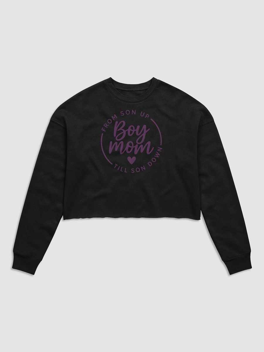 Boy Mom Crop Top – From Son Up Till Son Down | Trendy Gift for Moms of Boys product image (1)
