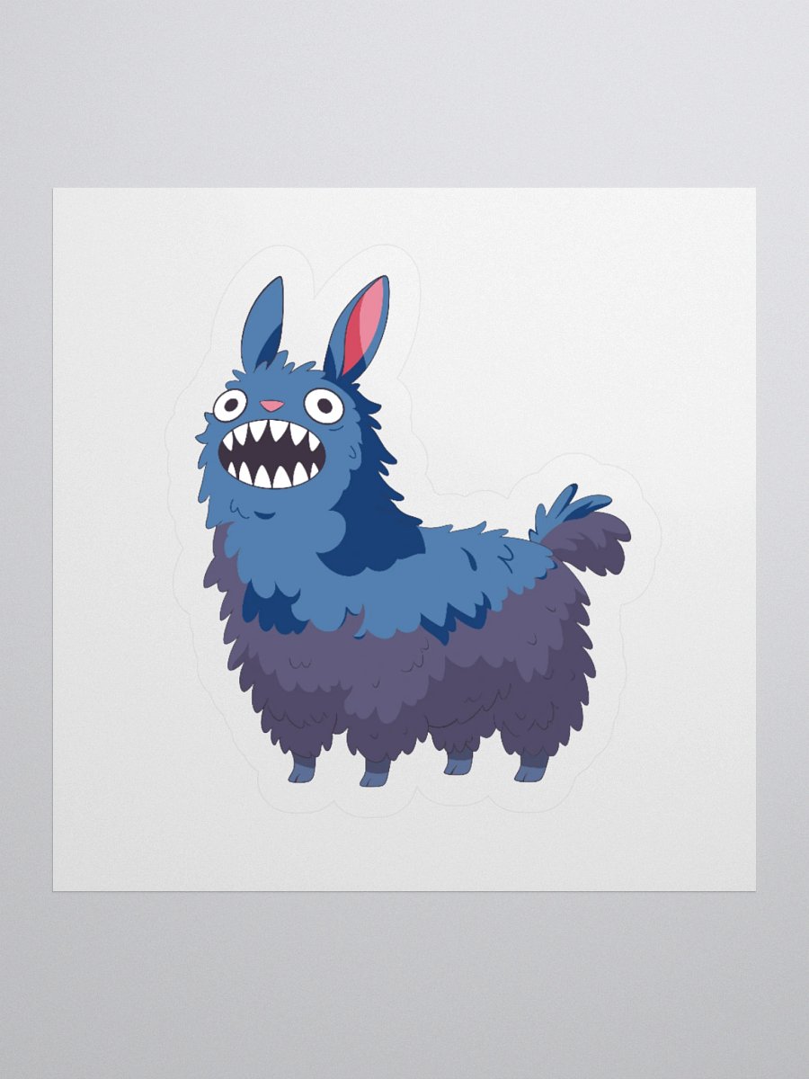 Shriekaco Alpaca Sticker – Funny Screaming Alpaca Vinyl Decal product image (2)