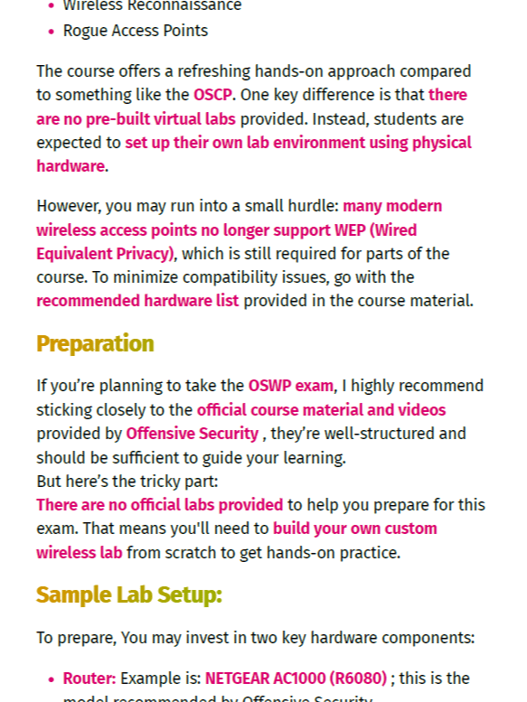 Offensive Security Wireless Professional Study Notes (Unofficial) product image (2)