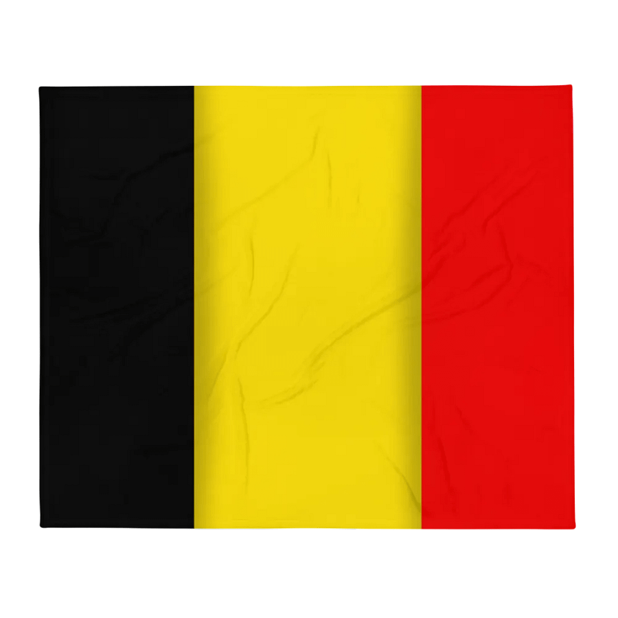 Black Yellow Red Flag Colored Throw Blanket product image (2)