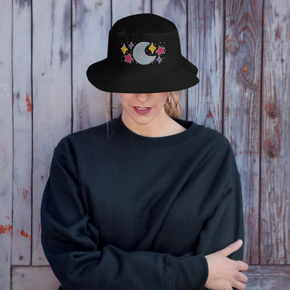 Celestial Bucket Hat with Puff Embroidery product image (9)