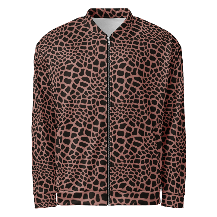 Brown Giraffe Bomber Jacket product image (1)