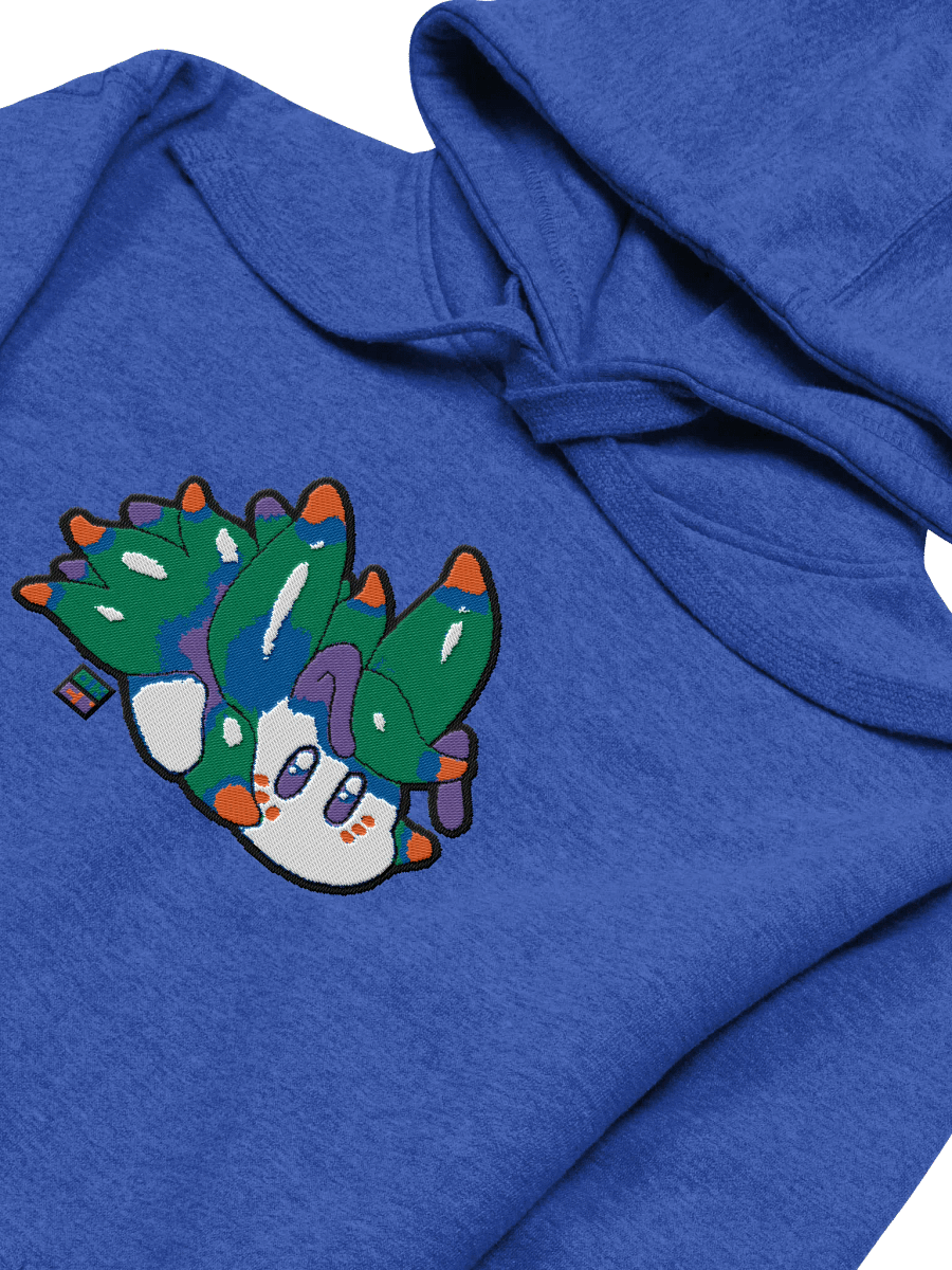 "Cutie Keys" Embroidered Granite Hoodie - Nudibranch Leaf Sheep Sea Slug product image (25)