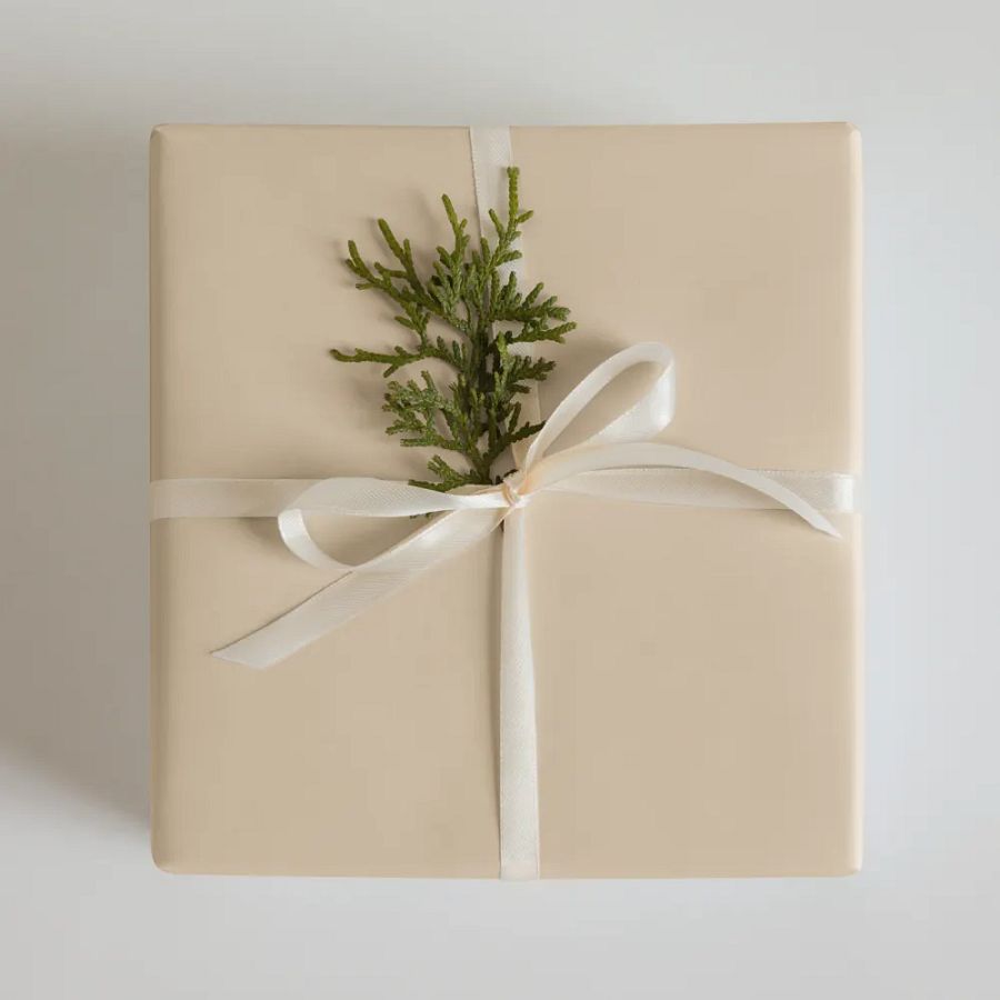 Champagne Solid Holiday Christmas Wrapping Paper Sheets (3) product image (11)