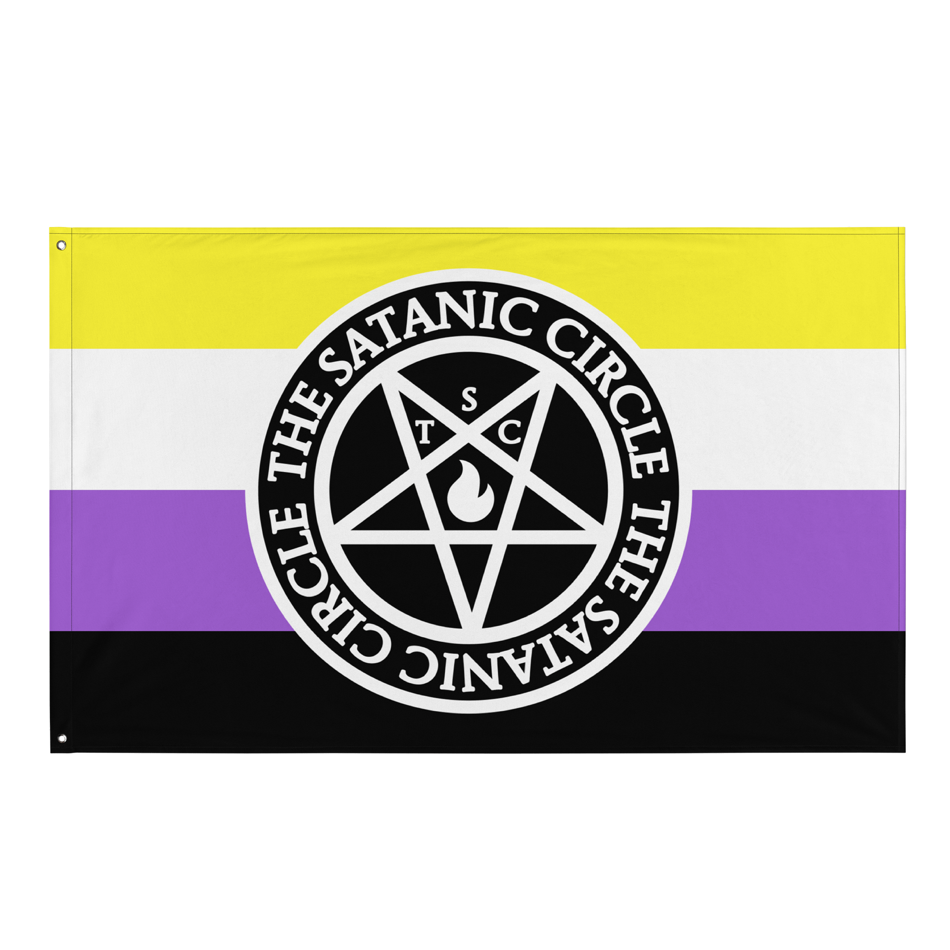 The Satanic Circle - Indoor Non Binary Flag product image (1)
