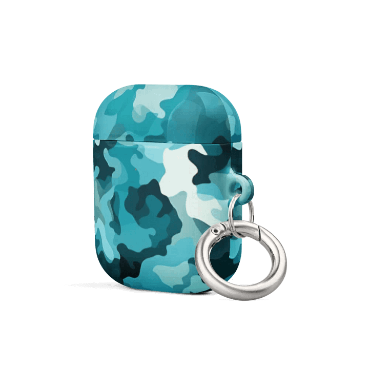 Teal Camo AirPod Case product image (6)
