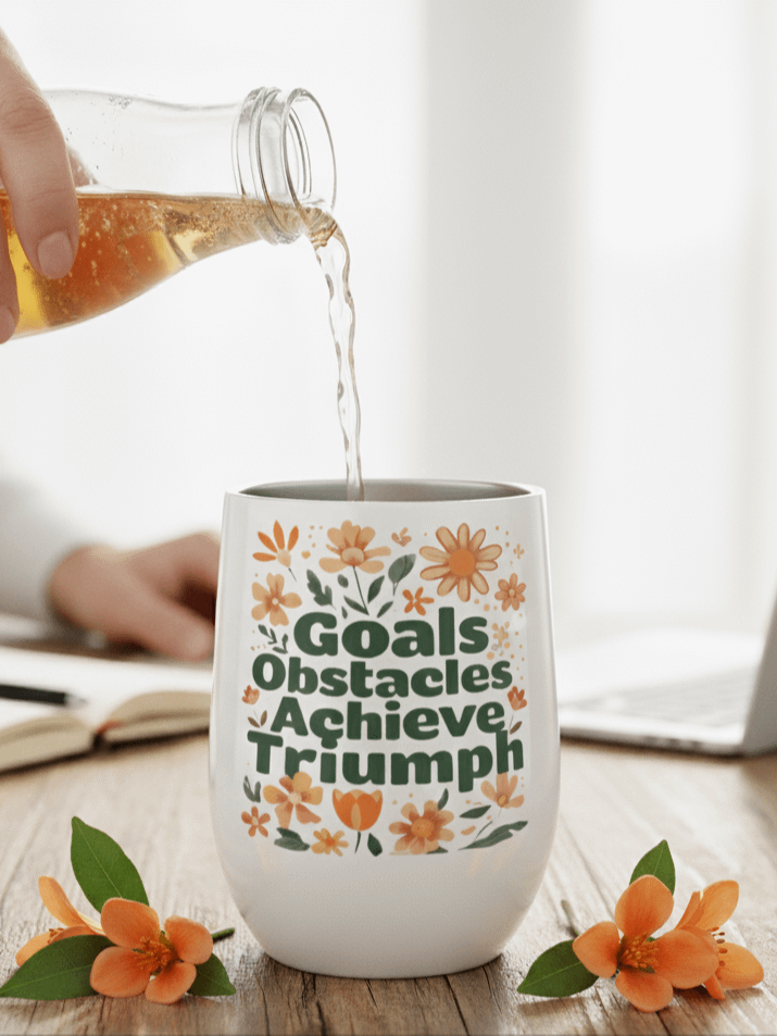 G.O.A.T Floral Wine Tumbler product image (1)