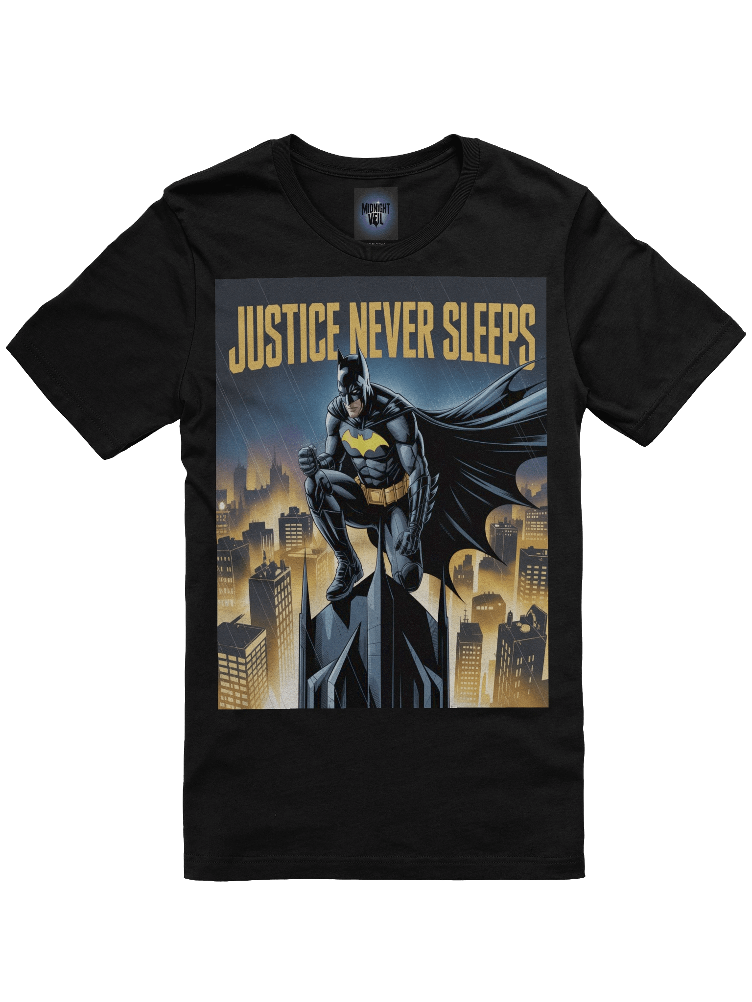 Justice Never Sleeps: Batman's Eternal Watch Graphic Tee product image (3)