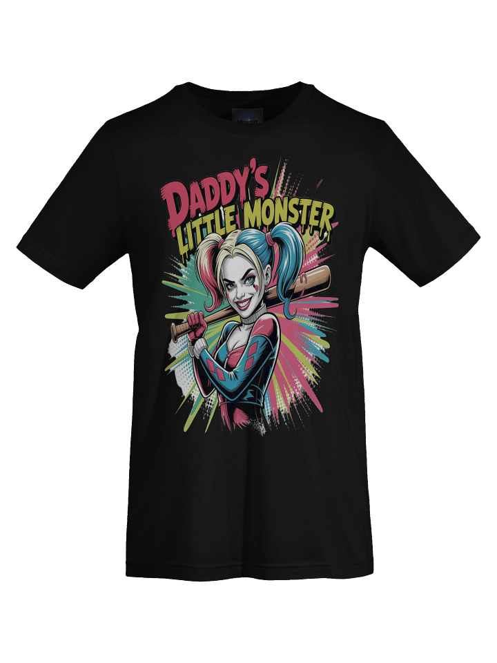 Daddy's Little Monster: Harley Quinn's Bat-Swinging Brat Graphic Tee product image (1)
