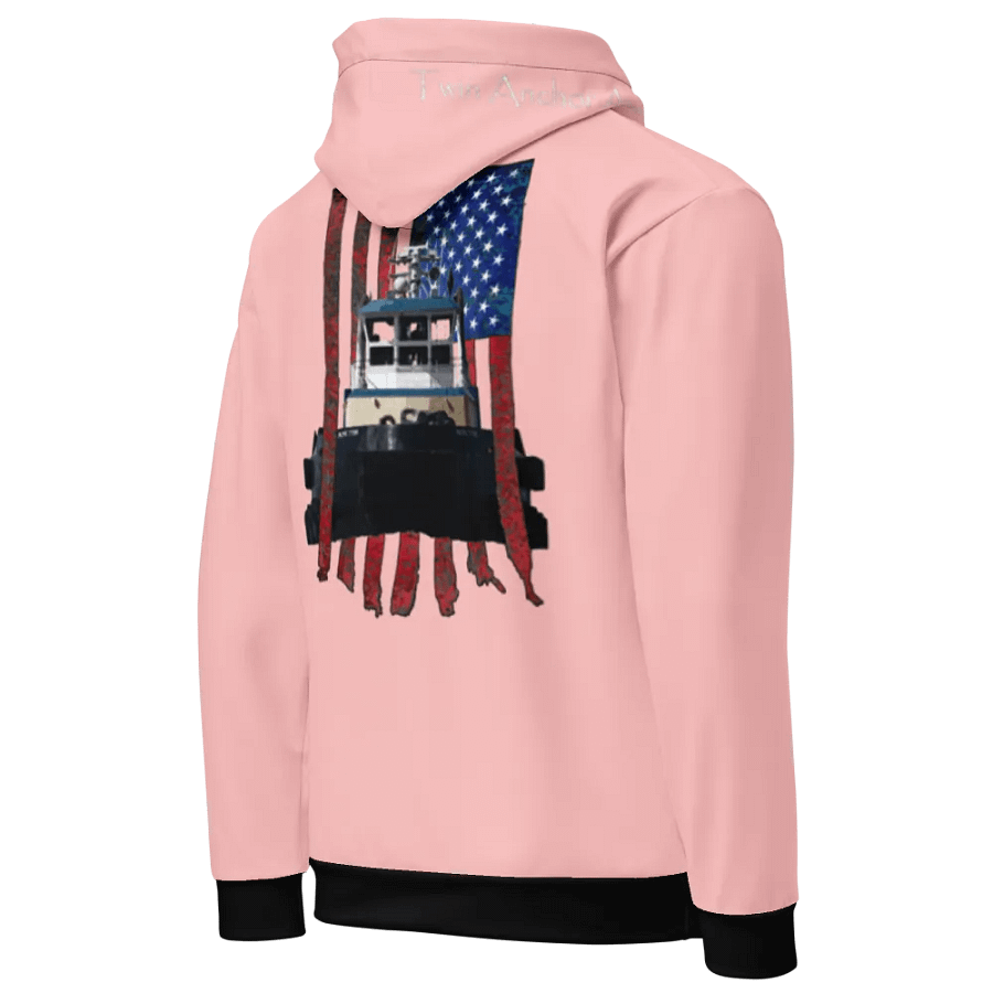 Pink Pacific Titan tug & CE Flage Hoodie product image (10)