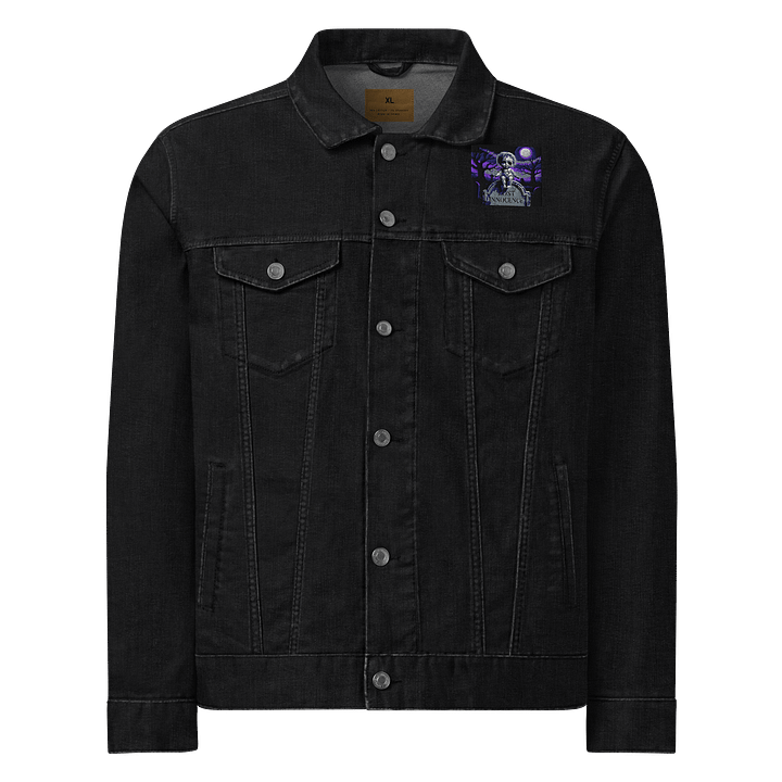 Midnight Veil Designs Gothic Denim Jacket - Black Denim (S-2XL) product image (1)