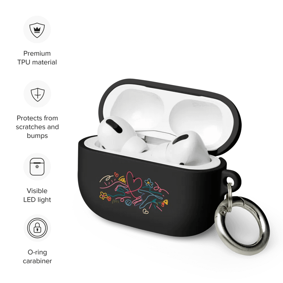 Doodle Heart AirPods Case product image (2)