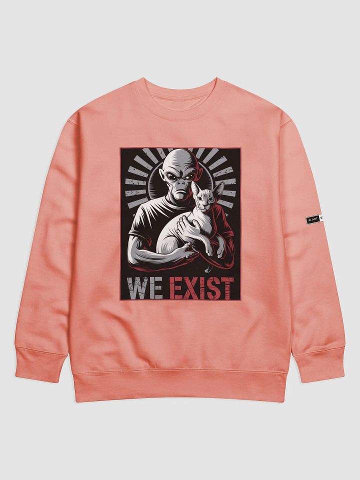 "WE EXIST" premium cotton sweatshirt product image (1)
