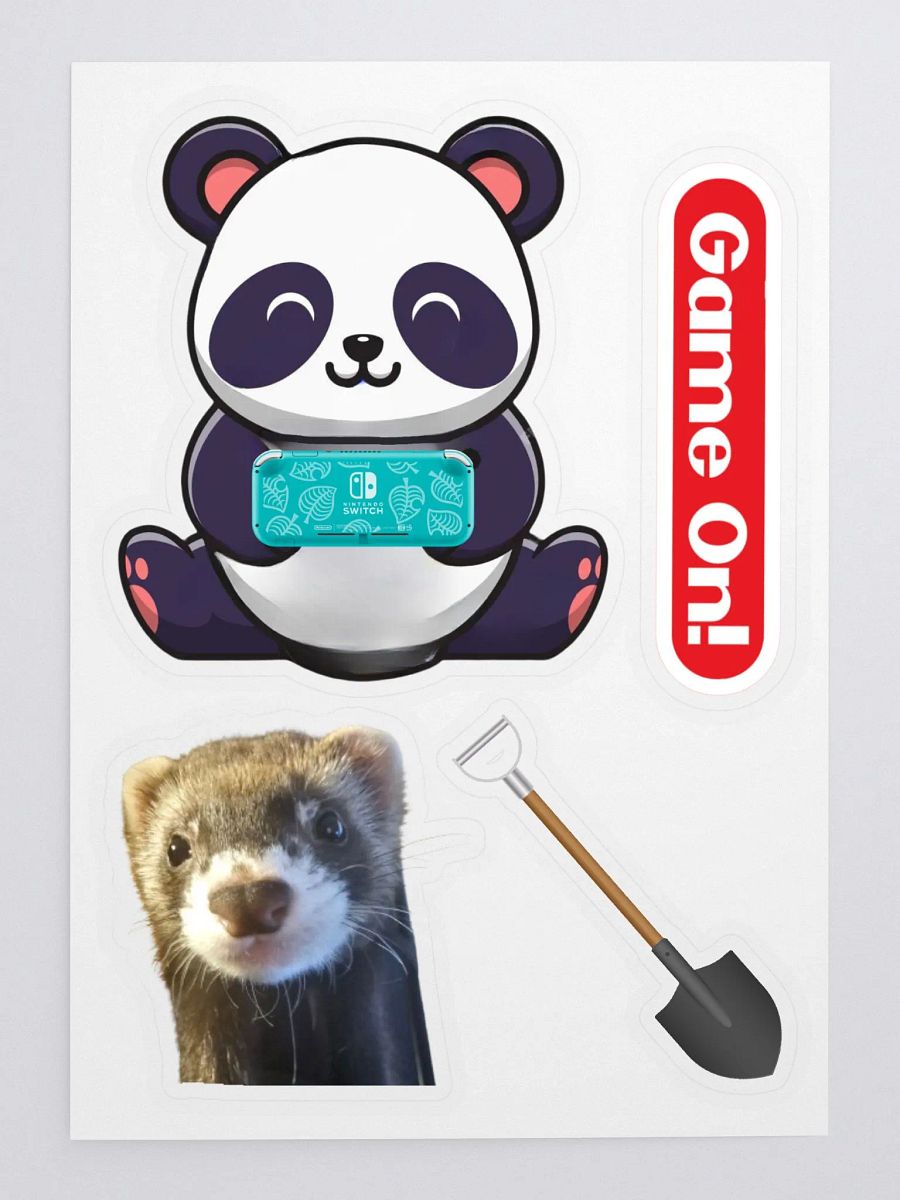 Gaming Panda +3 Sticker Set product image (3)