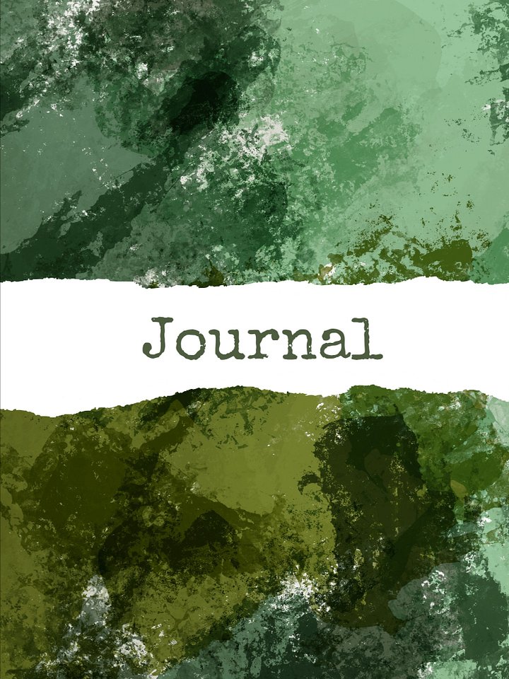 Green Watercolor Modern Journal product image (1)