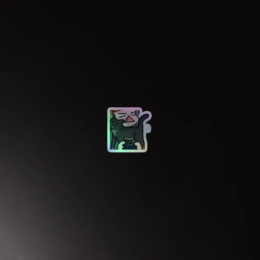 Nellie Distraction Holographic Emote Sticker product image (4)
