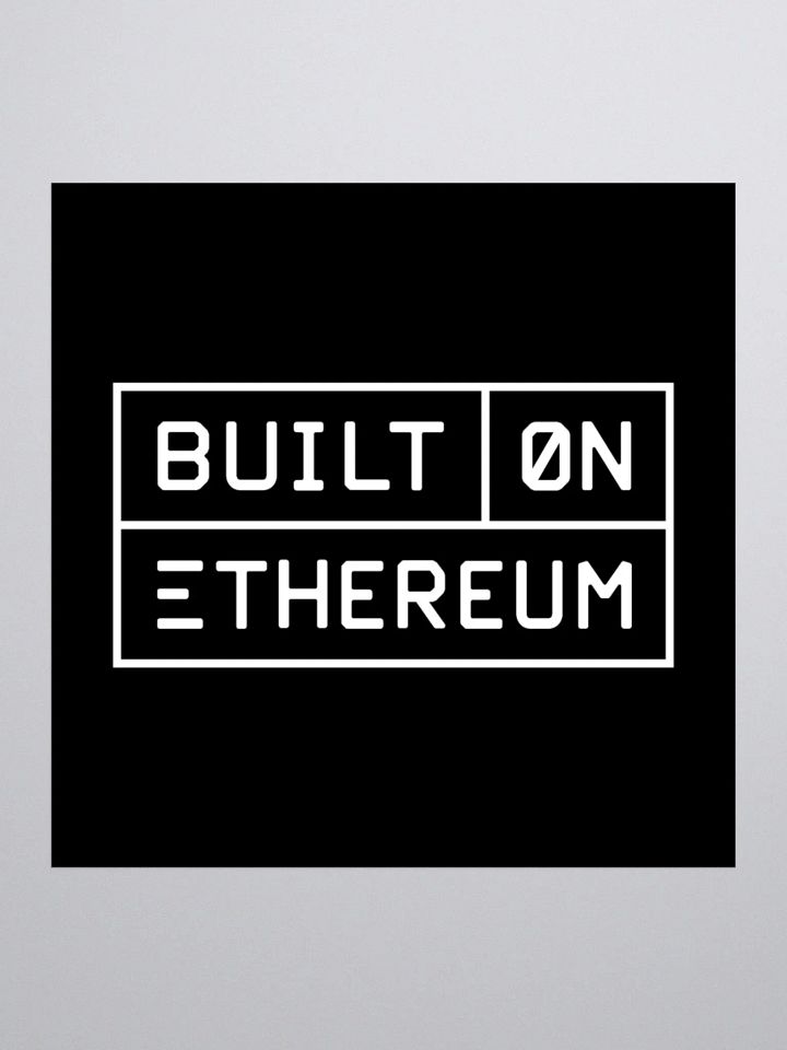 Built on Ethereum sticker black product image (1)