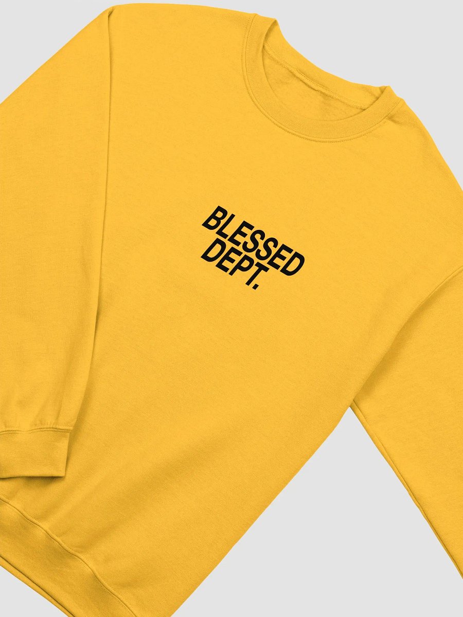 Blessed Dept. Black Font Sweatshirt product image (3)