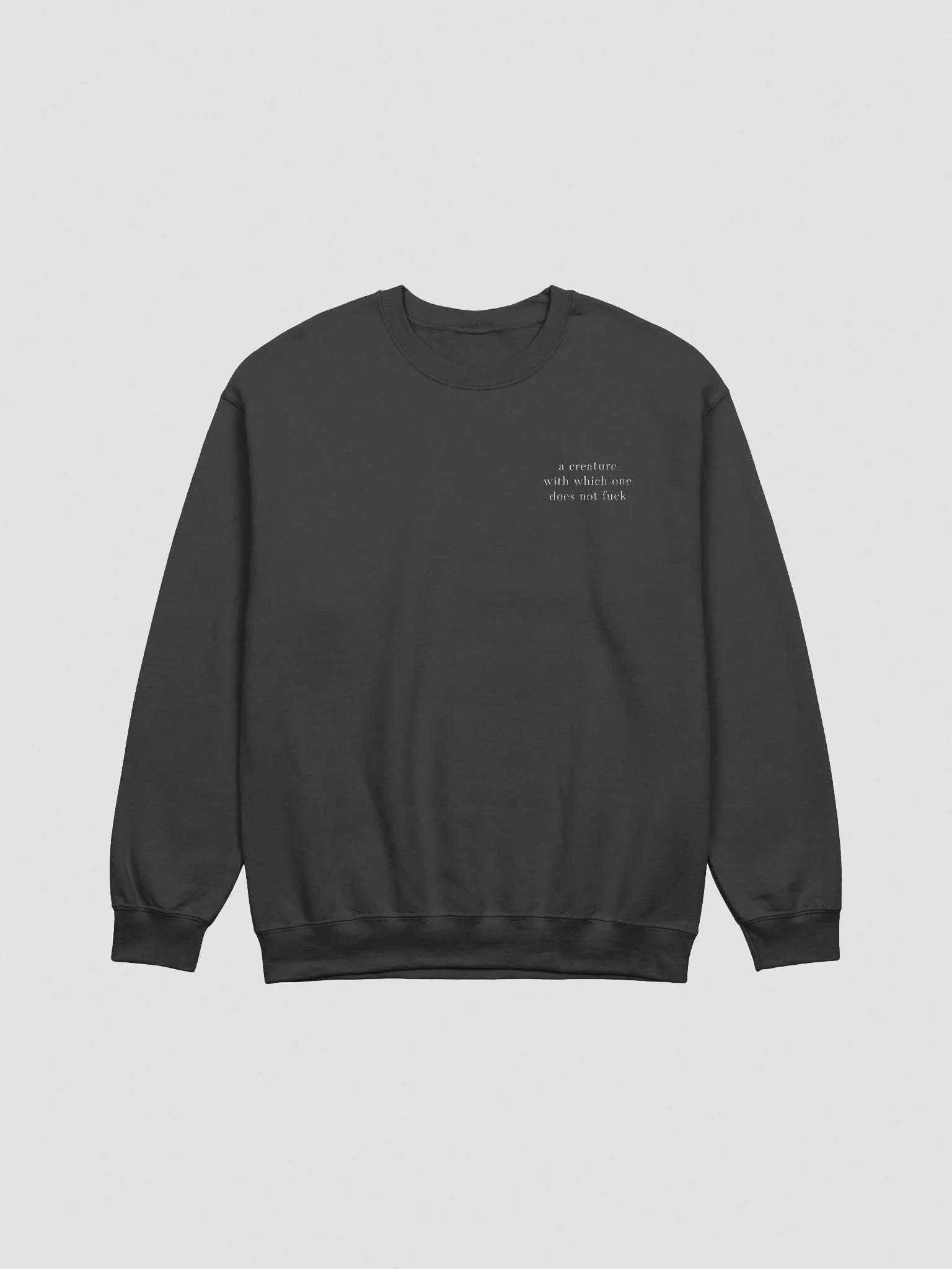 Creature With Which One Classic Crewneck Sweatshirt Embroidered product image (5)