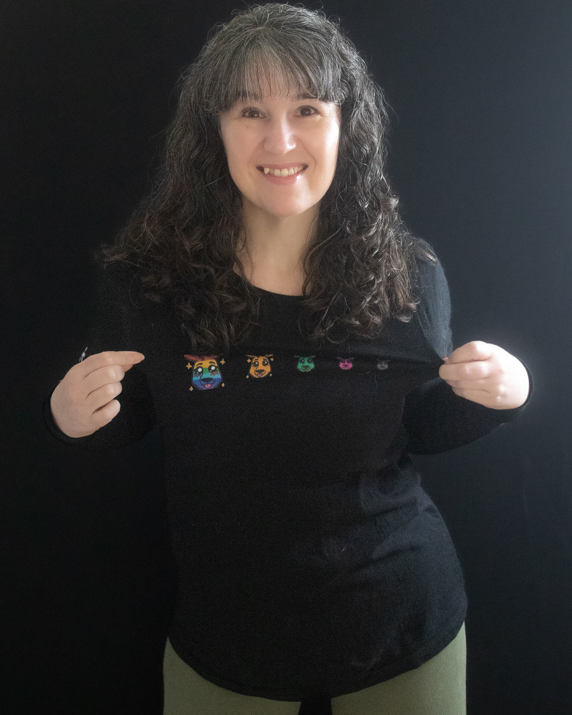TiaLaughs Roo Badges Long Sleeve Tee product image (1)