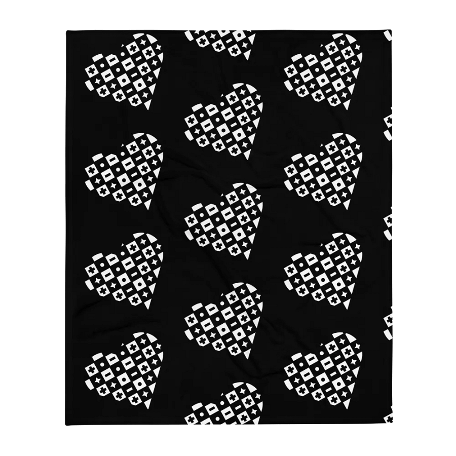 Kids Of Konnektikut Checkered Heart Blanket product image (1)