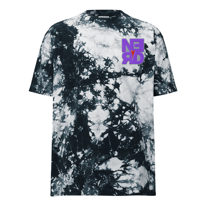 Nerd Heart Embroidered Tie-Dye Tee (Streamer Edition) product image (3)
