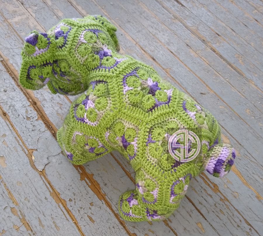African Flower Bulldog Amigurumi 🐑 product image (4)