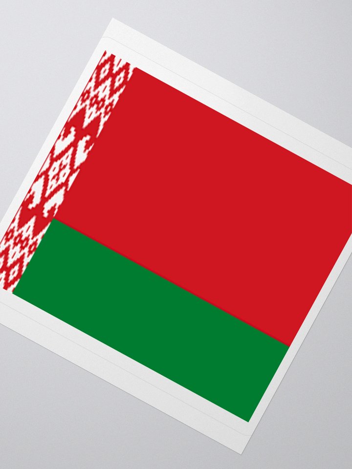 Exclusive Belarus Flag Kiss-Cut Stickers - High-Quality Vinyl, Multiple Sizes product image (4)