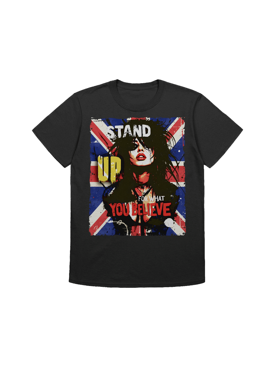 Stand Up For What You Believe - UK Flag - Street Art Rebellious Graphic Tee product image (1)