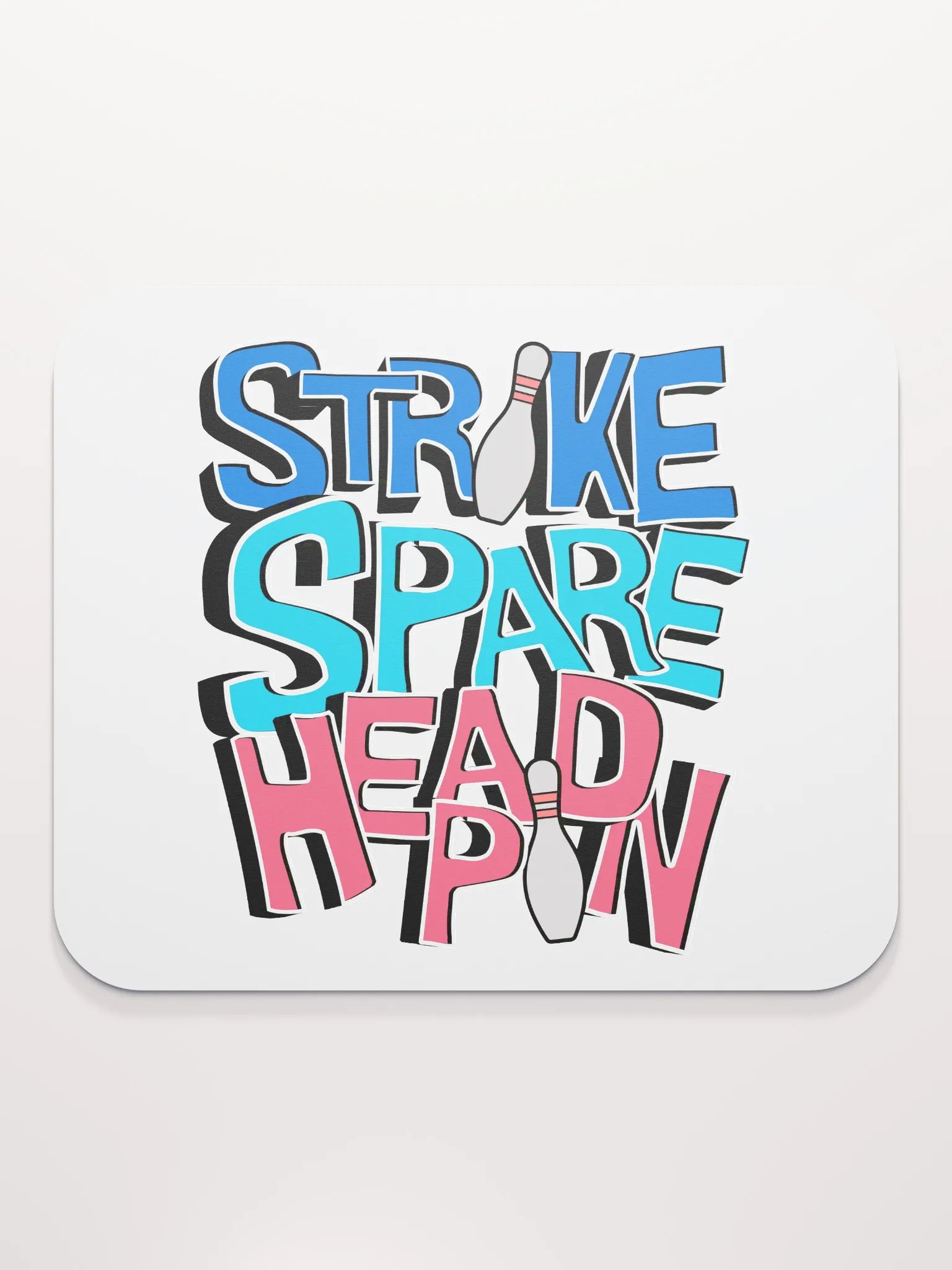 Strike Spare Headpin Bowling Bonanza Mouse Pad product image (1)