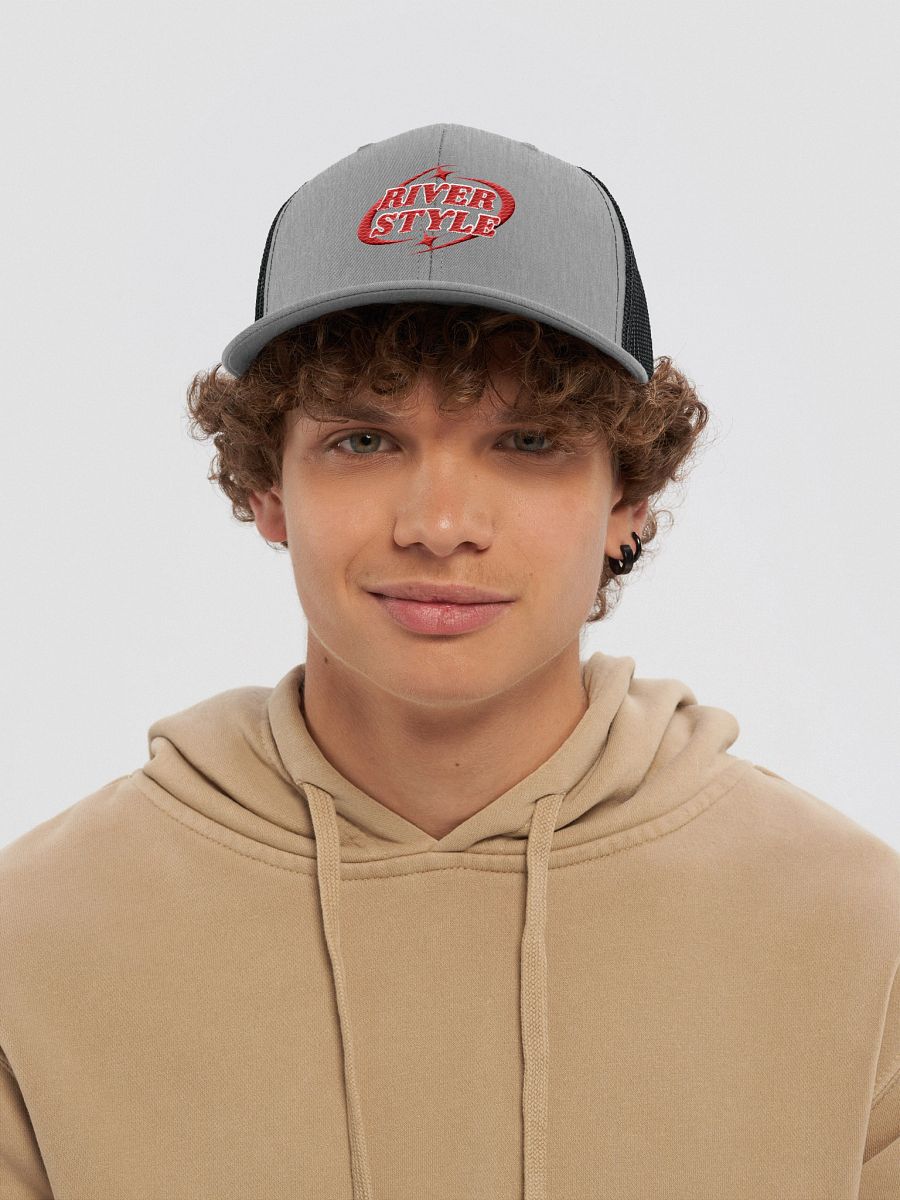 Starry River Style Red Snapback Trucker Hat product image (38)