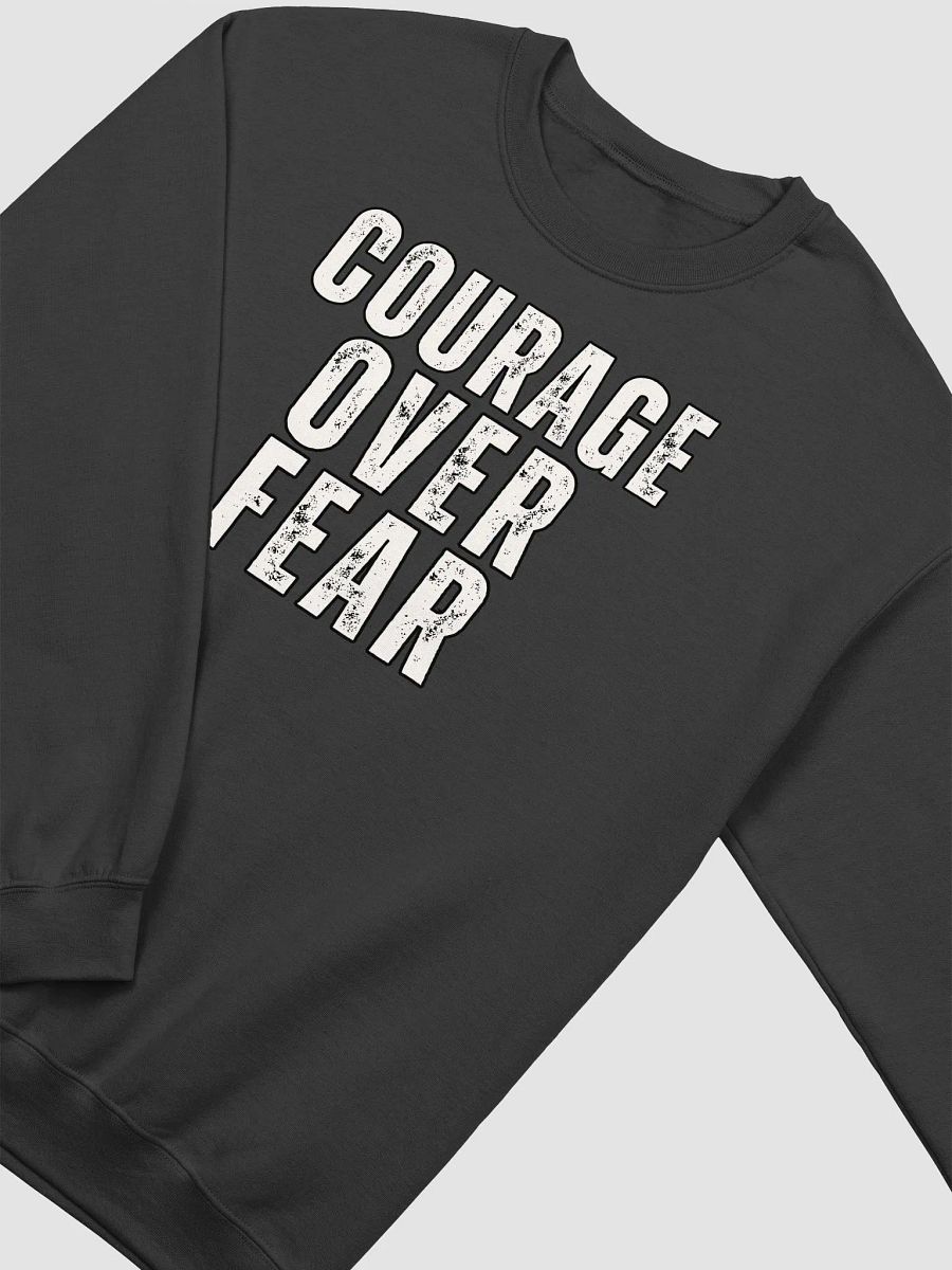 Courage Over Fear Distressed Gildan Sweatshirt product image (3)